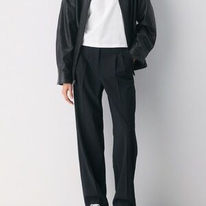 Aritzia Pinstripe Effortless Pants